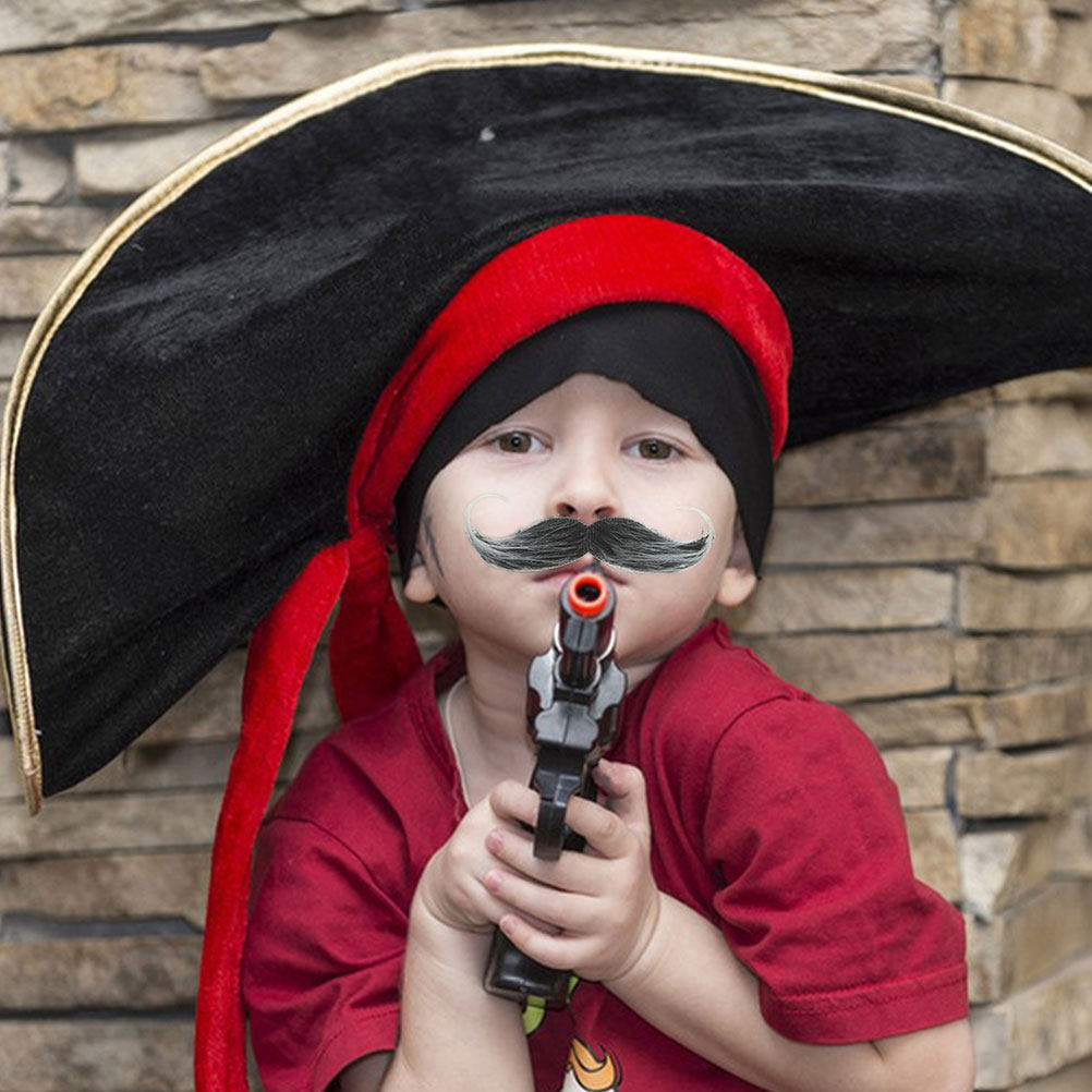 Easy Cosplay Prop - 3 قطع من شوارب وذقن صناعية
