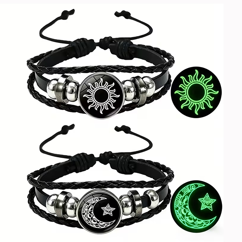 Snap Fastener Set - مجموعة من سوارين مضيئين في الظلام