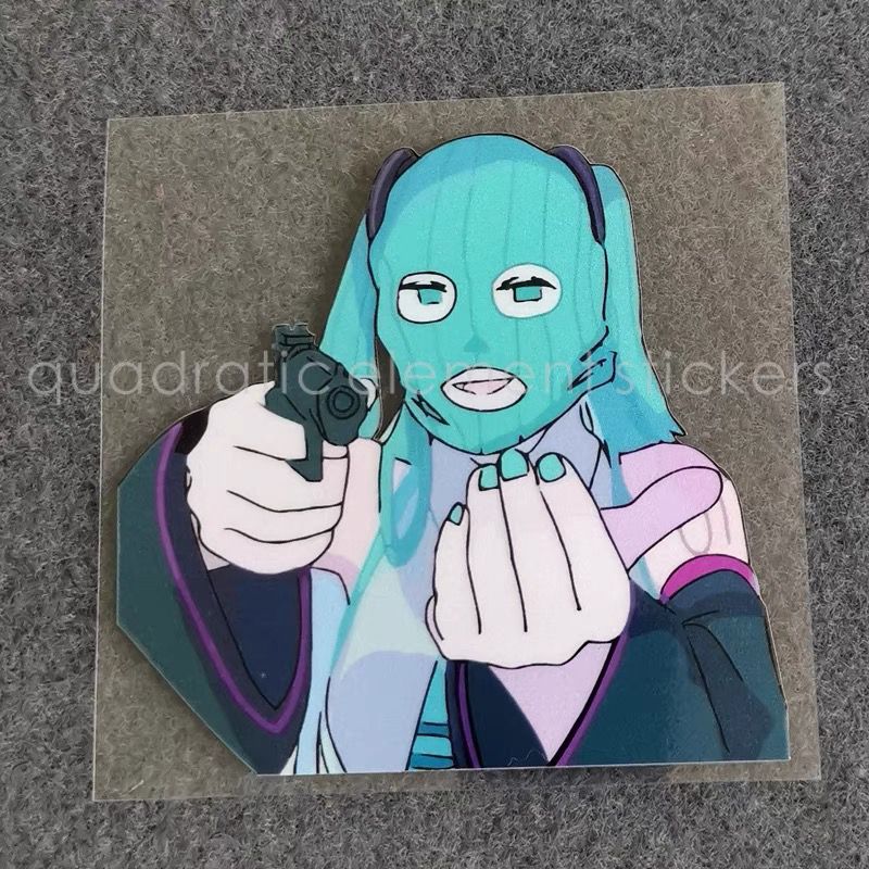 Cosplay Floating Prop - ملصق دراجة نارية ميكو مقاوم للماء،