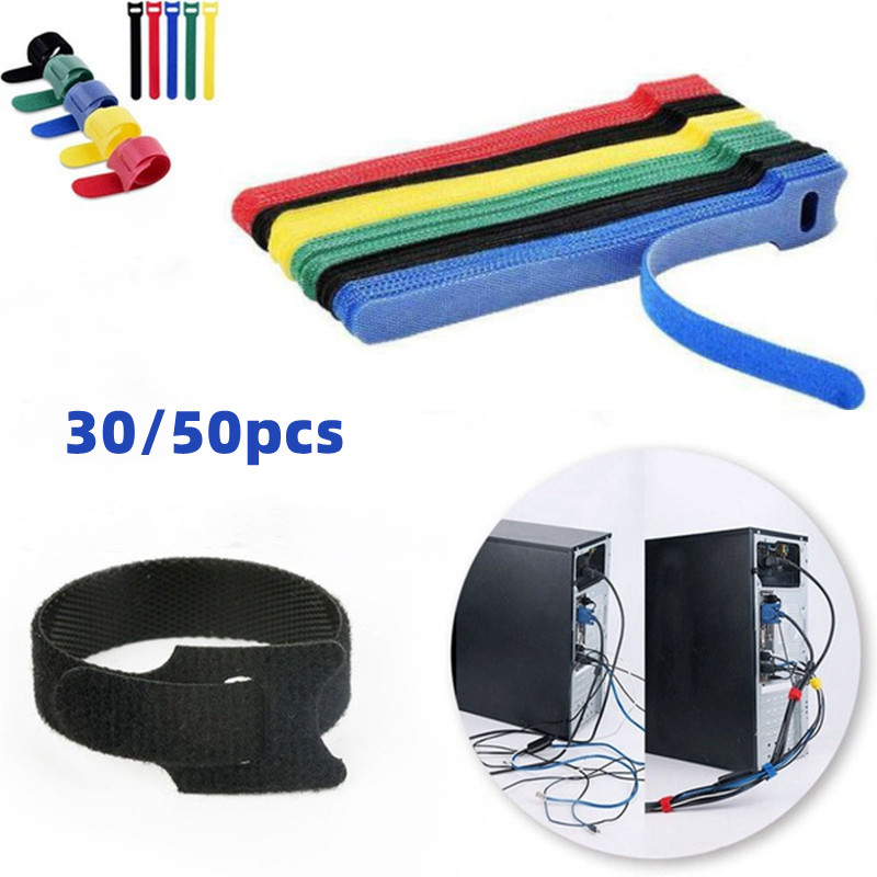 Velcro Hook Loop - أشرطة فيلكرو لتنظيم الكابلات، أربطة كابلات