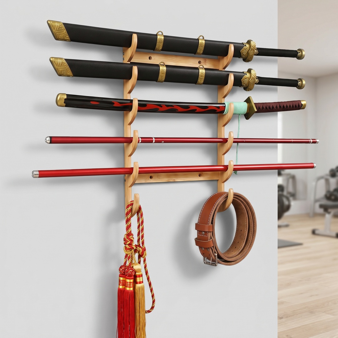 Cosplay Prop Display - حامل سيف خشبي بـ 1-8 طبقات،