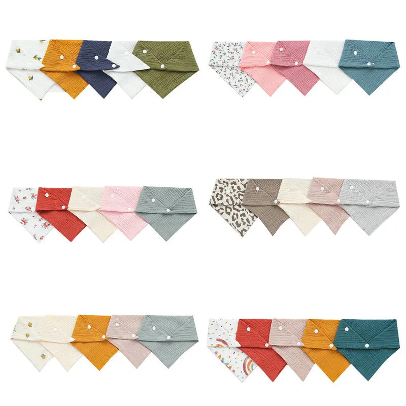 Snap Fastener Set - 5 قطعة/المجموعة الوليد الطفل المرايل تغذية