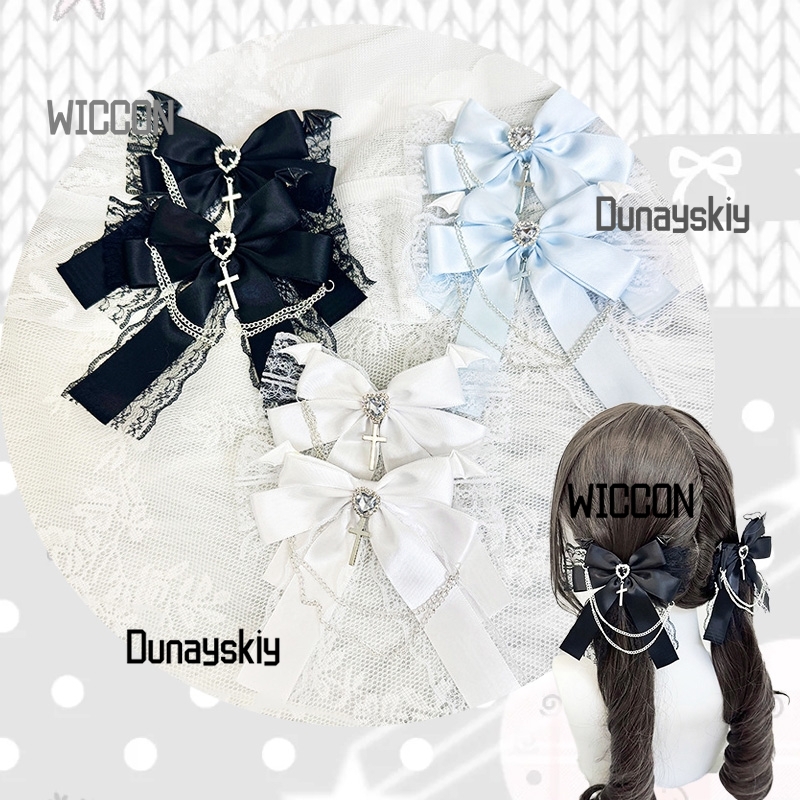 Cosplay Prop Bow - Jirai Kei القوس إنتاج لوليتا الدانتيل