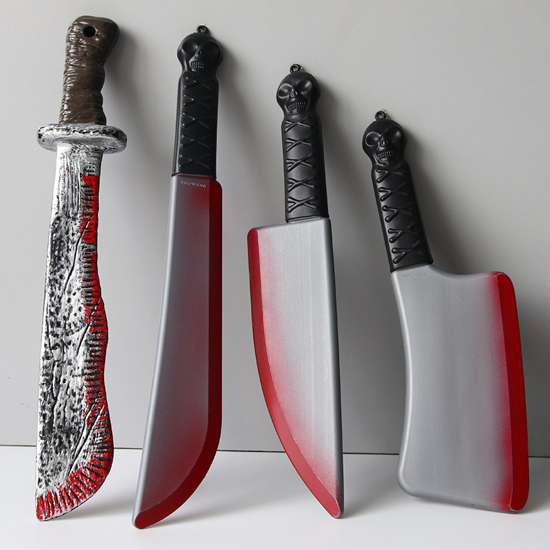 Cosplay Prop Axe - حقيقي فأس دموي البلاستيك هالوين تمثال
