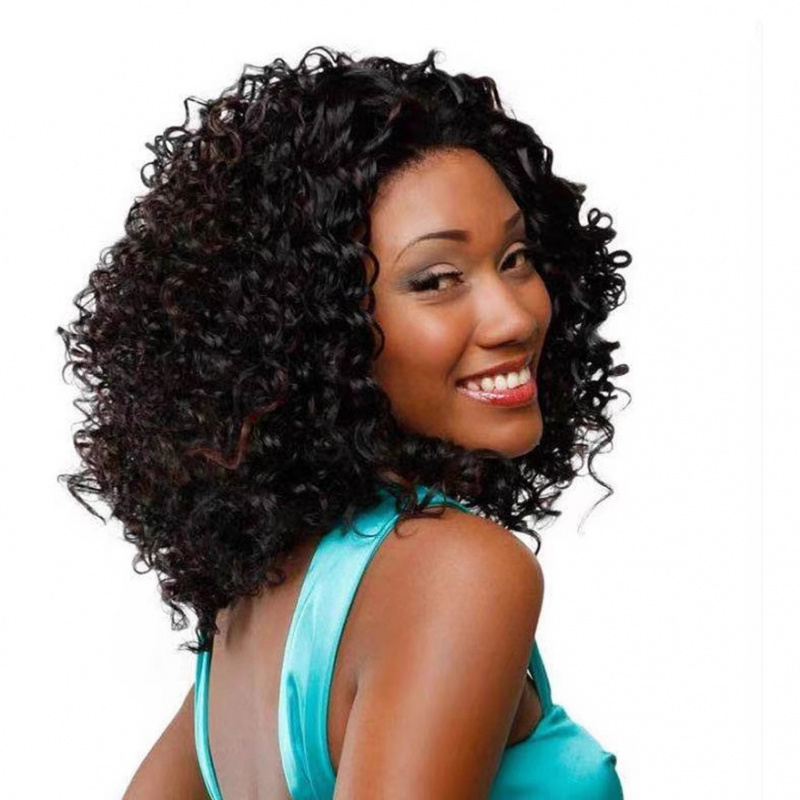 شعر مستعار قصير مجعد للنساء عل - مراجعة Wig Fiber Net وسعره