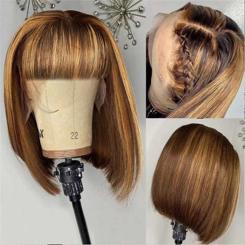 شعر مستعار قصير للنساء مع غرة  - مراجعة Wig Fiber Net وسعره