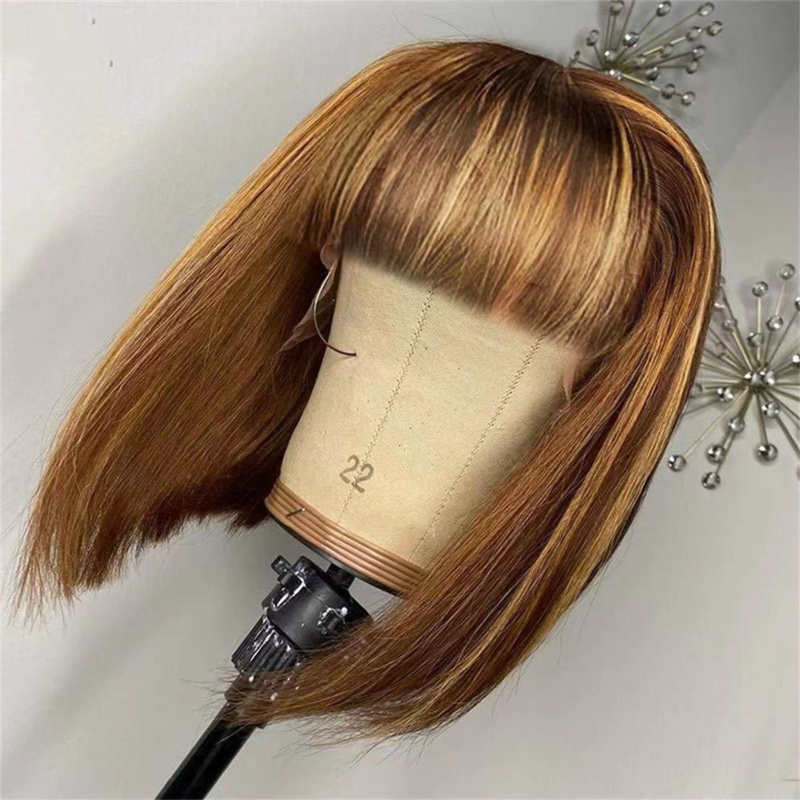 شعر مستعار قصير للنساء مع غرة  - مراجعة Wig Fiber Net وسعره