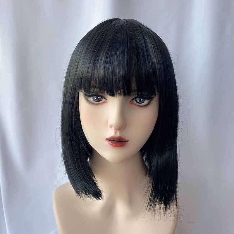 باروكة نسائية مستقيمة مع غرة ه - مراجعة Wig Fiber Net وسعره