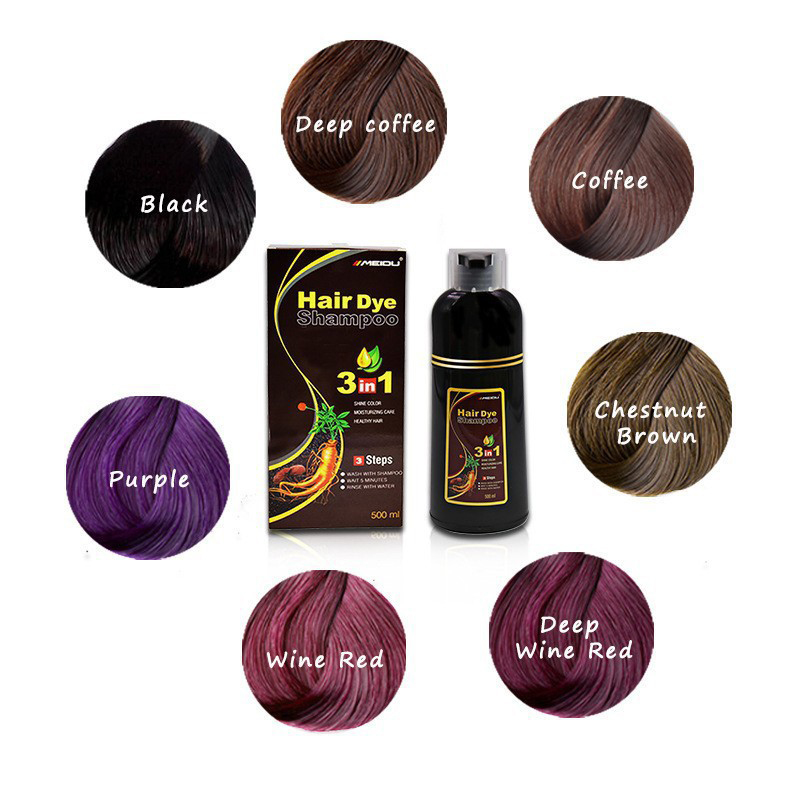 500 مللي شامبو صبغ الشعر 3 في  - مراجعة Hair Spray Color وسعره