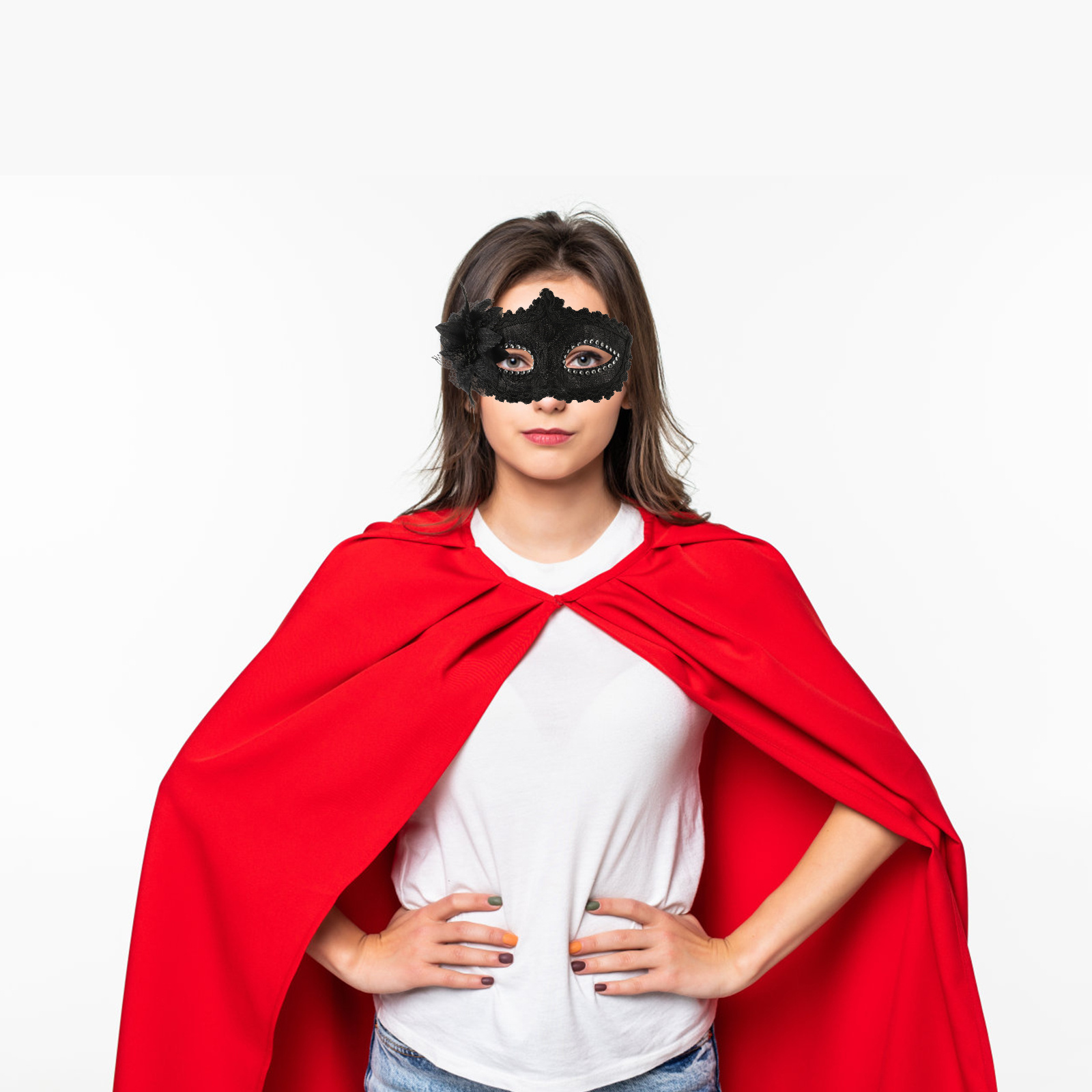قناع دانتيل للأميرة نصف وجه، ت - مراجعة Cosplay Prop Designer وسعره