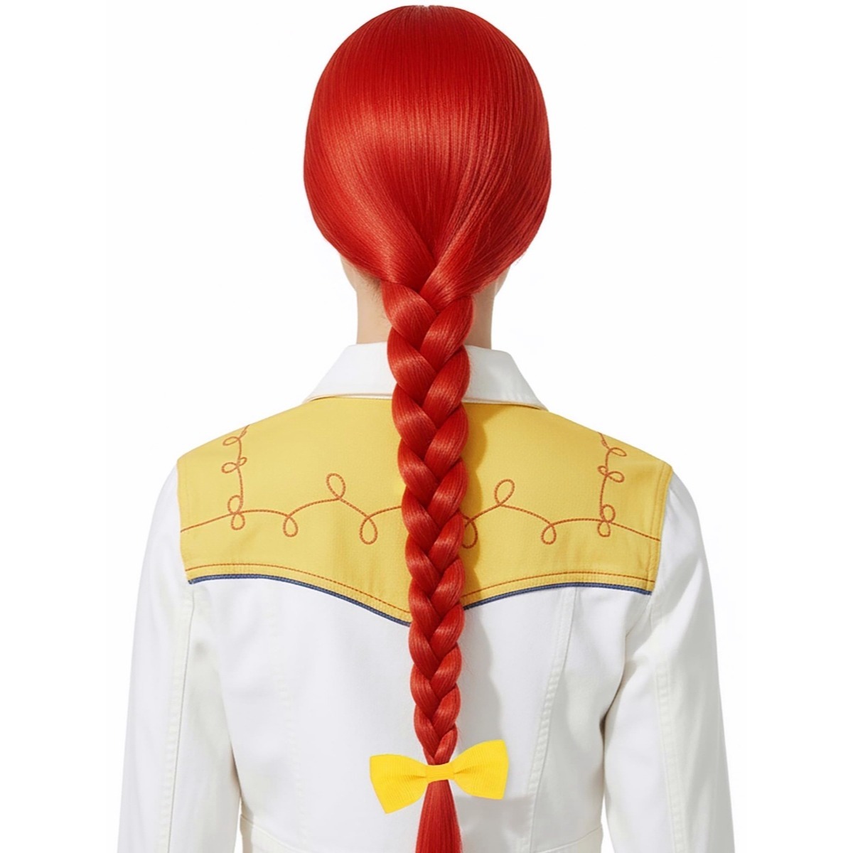 شعر مستعار أحمر ساطع بطول 61 س - مراجعة Cosplay Prop Bow وسعره