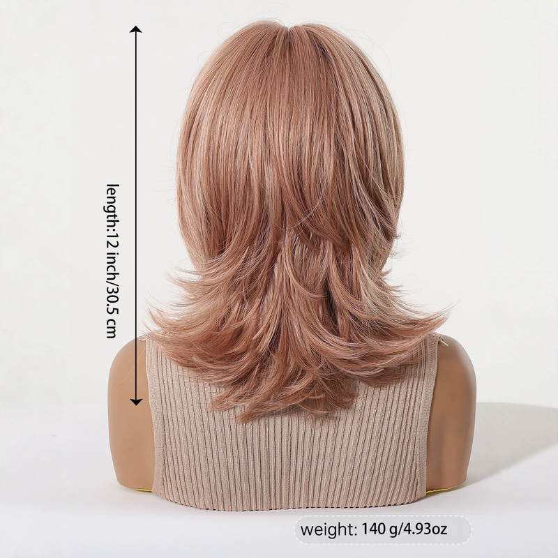 باروكة نسائية مع غرة، تجعيد ذي - مراجعة Wig Fiber Net وسعره